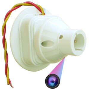 HD WiFi Hidden Bulb Holder Camera with 32gb inbuilt Memory Hidden Camera HD 1080P Cam for Indoor and Outdoor use. Live View from Anywhere.