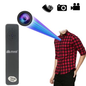 HD Button Hidden Spy Security Camera Series 2. Spy Camera While Recording no Light Flashes. with Rechargeable Audio/Video Recording Security Cameras 32gb Supportable Memory