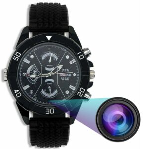 Full HD 1080p Security Camera HD Spy Wrist Watch Camera Surveillance Indoor Outdoor Hd Video Recording with Inbuilt 32GB SD Card (Copy)