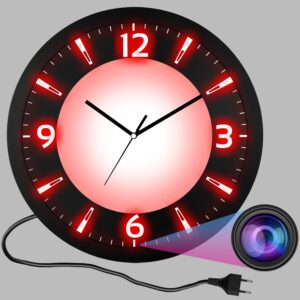 WiFi Wall Clock Spy Camera Premium 4k HD Quality Stylish Hidden Camera with Live Viewing 2024 New Version 32gb inbuilt Memory Long Recording 1080P HD Camera for Indoor Home and Office